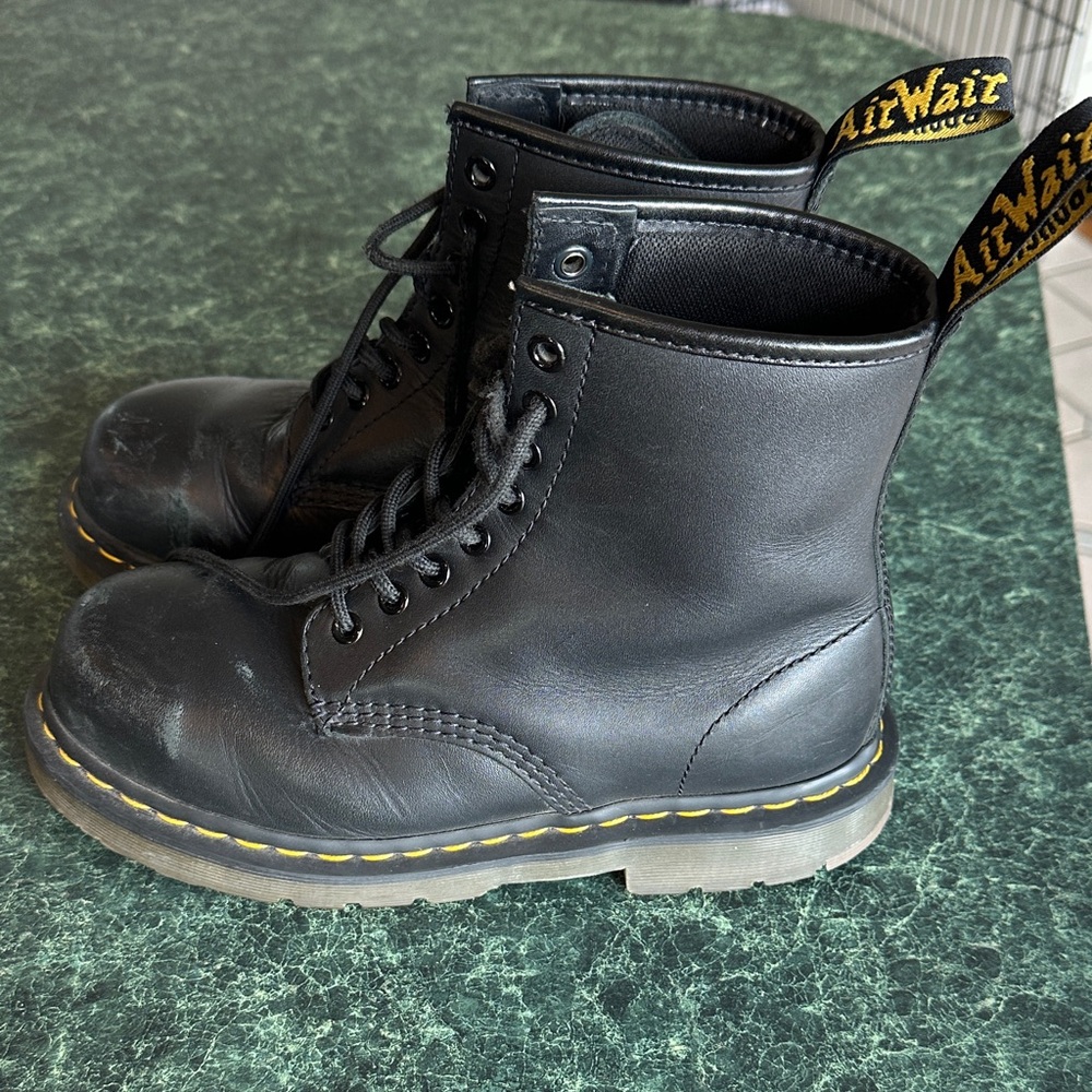 Dr. Martens Black Steel Toe Combat Boots